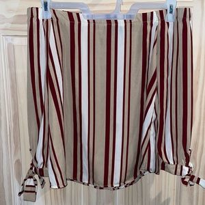 Off the shoulder blouse size small